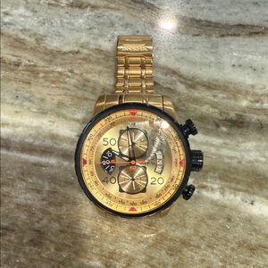 Invicta Gold Chronograph Watch